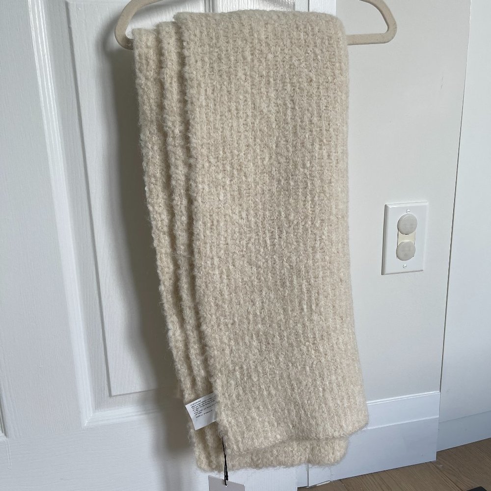 Theory oversized boucle scarf